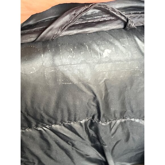 Heatkeep Jacket Black Puffer Hood Lightweight Quilted Winter Coat Womens S/M - Picture 10 of 12